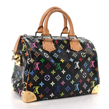 Louis Vuitton Monogram Multicolor Speedy 30 Black 3 of 12