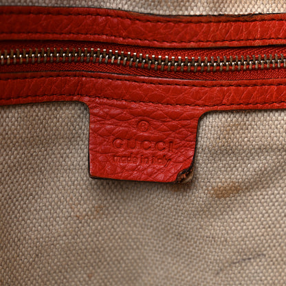 Gucci Pebbled Calfskin Medium Soho Shoulder Bag Red 6 of 24