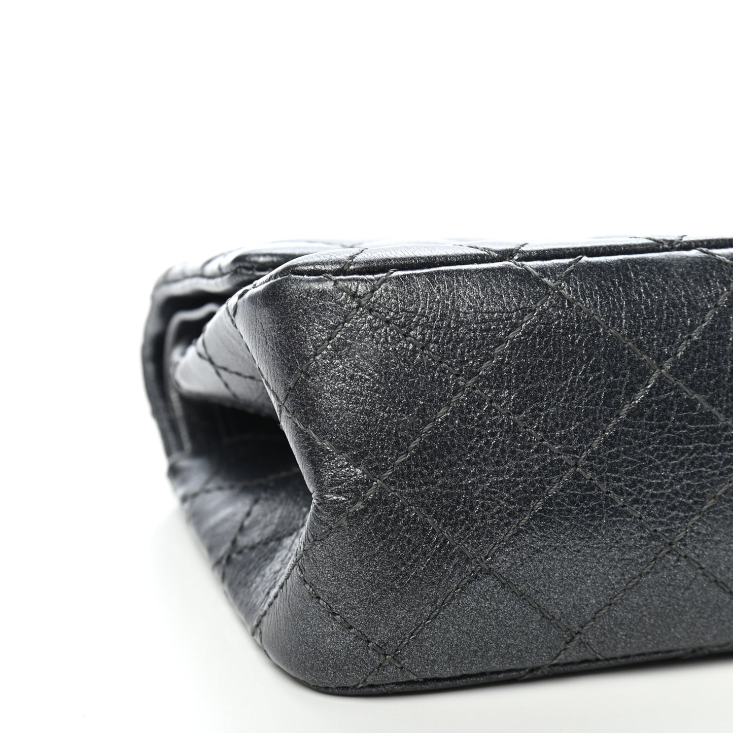 Metallic Sheepskin Quilted 2.55 Reissue 225 Flap Charcoal