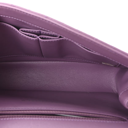 Chanel Lambskin Quilted Small CC Filigree Flap Purple 5 of 10