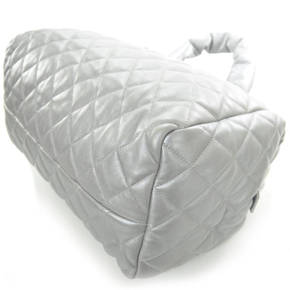 Chanel Lambskin COCO Cocoon Bowler Silver 5 of 9