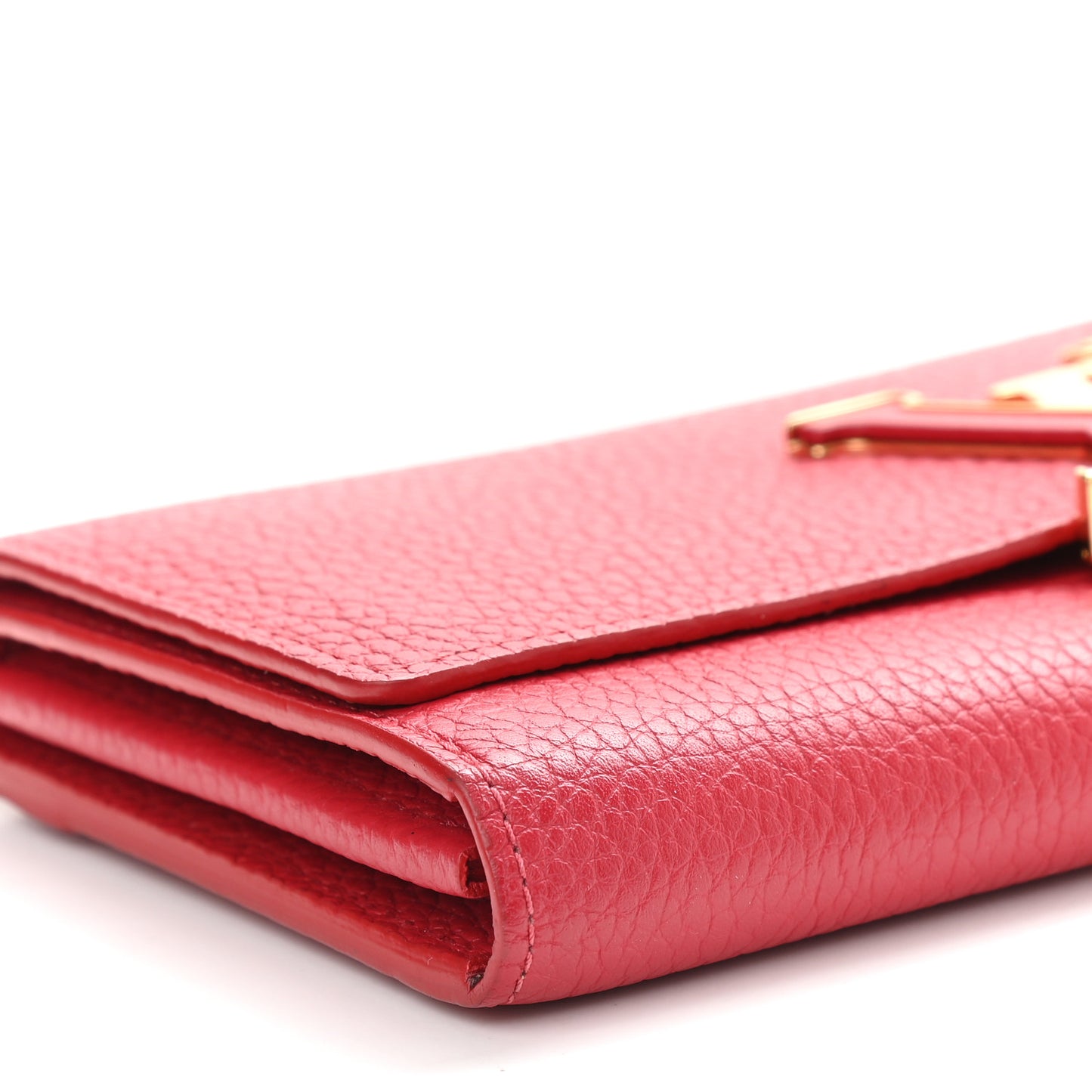 Taurillon Capucines Wallet Rubis