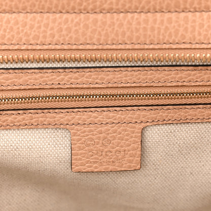 Gucci Dollar Calfskin Large Soho Top Handle Satchel Camelia 6 of 10