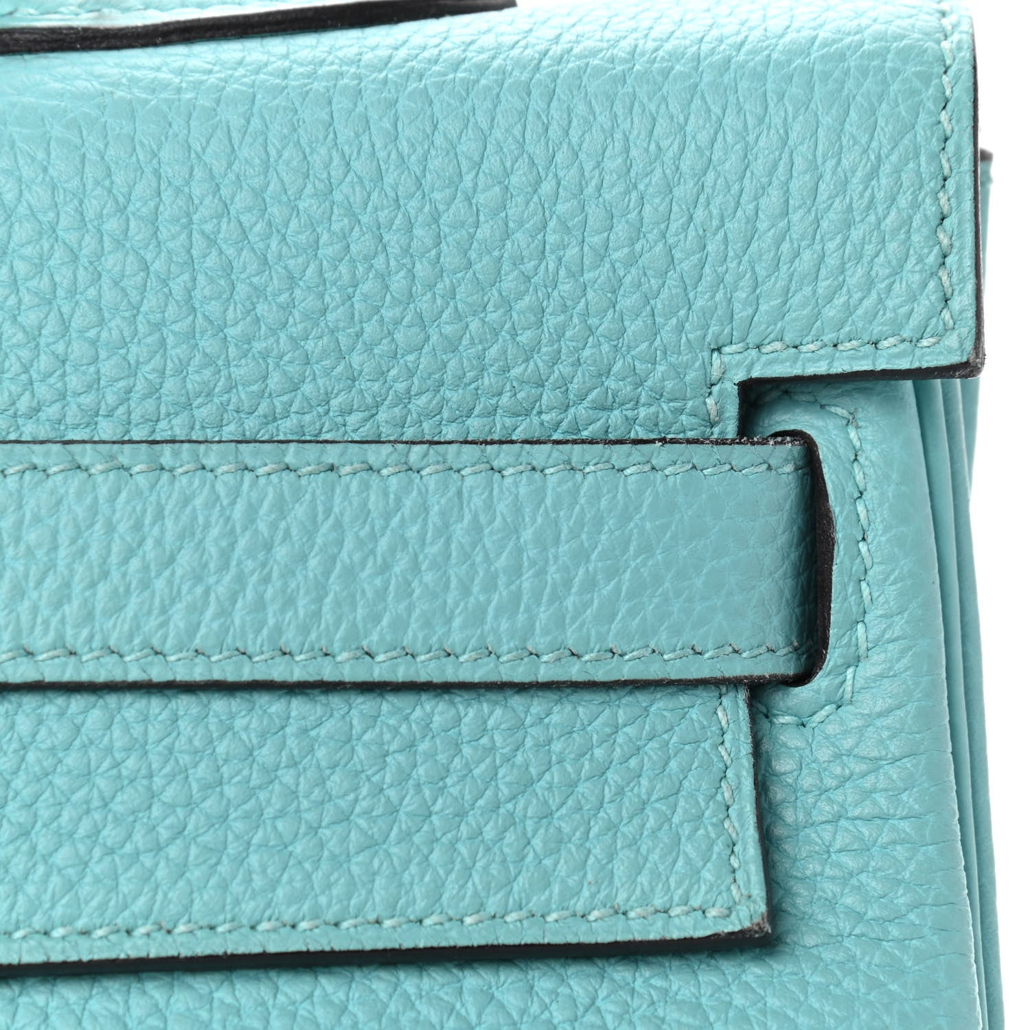 Hermes Togo Kelly Retourne 35 Bleu Atoll 13 of 15