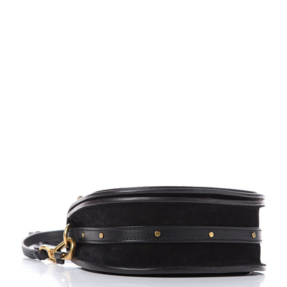 Chloe Calfskin Suede Small Nile Bracelet Bag Black 4 of 12