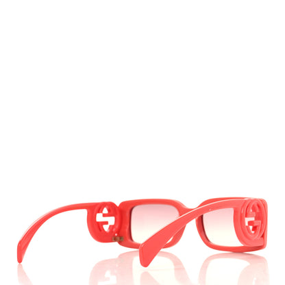 Gucci Acetate Chaise Rectangler Frame Sunglasses GG1325S Salmon Pink 4 of 8