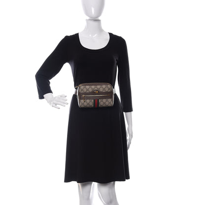 Gucci GG Supreme Monogram Web Small Ophidia Belt Bag 75 30 Dark Brown 2 of 10