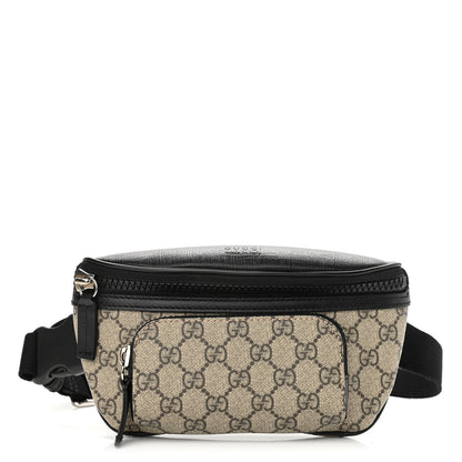 Gucci GG Supreme Monogram Belt Bag Black 1 of 10