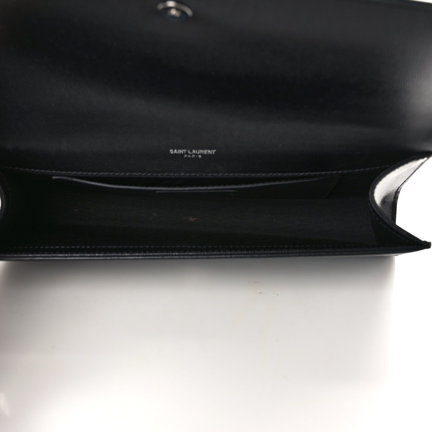Saint Laurent Grain De Poudre Monogram Cassandre Clutch Black 5 of 9