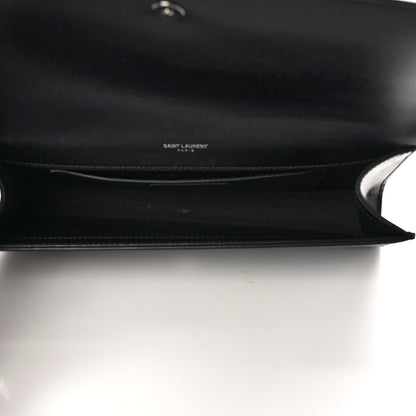 Saint Laurent Grain De Poudre Monogram Cassandre Clutch Black 5 of 9