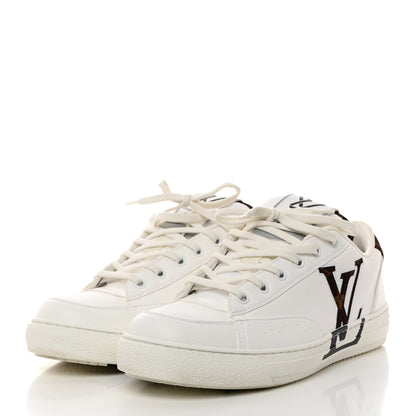 Louis Vuitton Charlie Sneakers 40 White Cacoa Brown 3 of 9