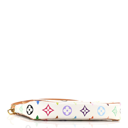 Louis Vuitton Monogram Multicolor Pochette Accessories White Long Strap 4 of 10