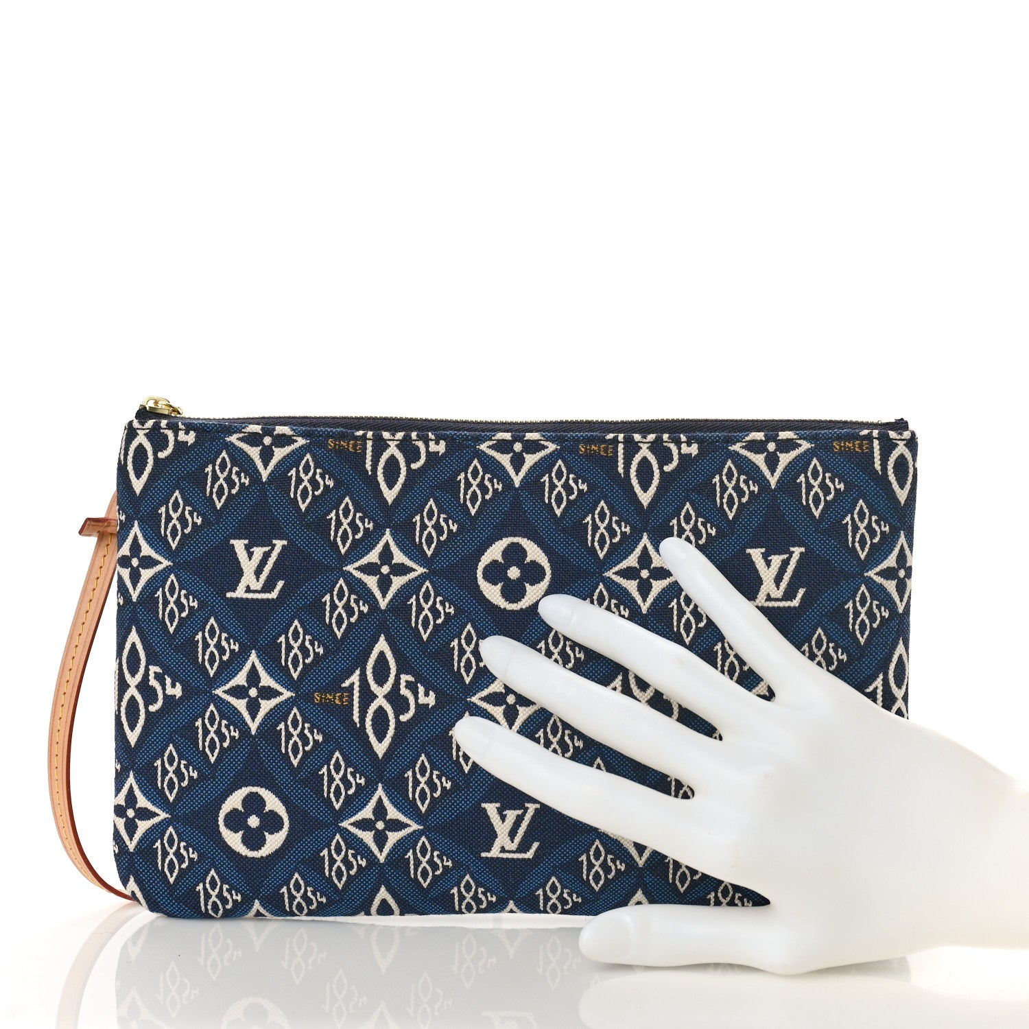 Louis Vuitton Jacquard Since 1854 Neverfull MM GM Pochette Blue 2 of 8