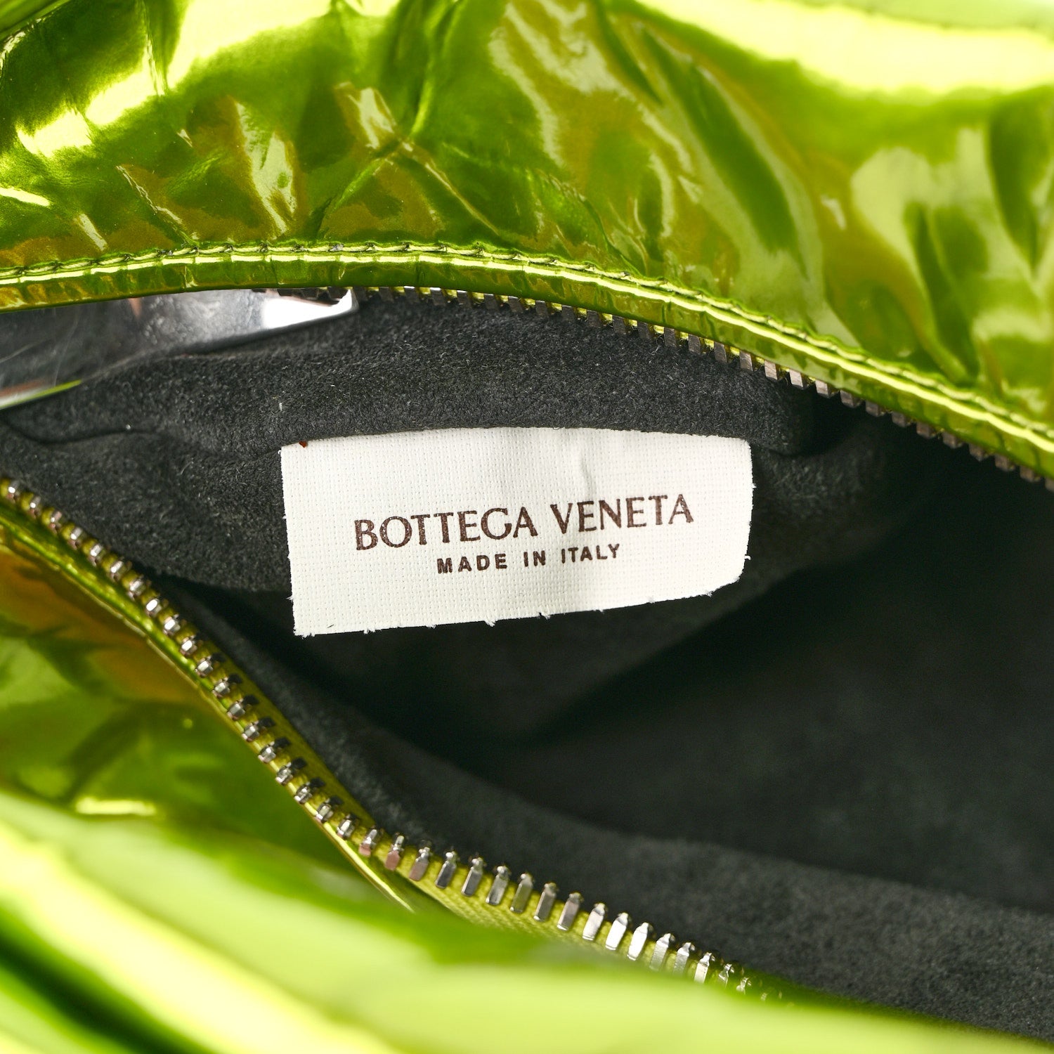 Bottega Veneta Metallic Crushed Calfskin Mini Jodie Chlorophyll Bottega Veneta Metallic Crushed Calfskin Mini Jodie Chlorophyll
