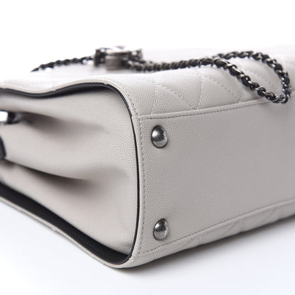 Chanel Caviar Quilted Small CC Bucket Bag Grey 9 of 12