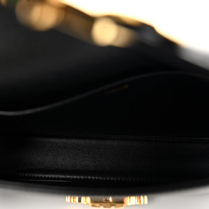 Celine Shiny Calfskin Triomphe Shoulder Bag Black 5 of 10