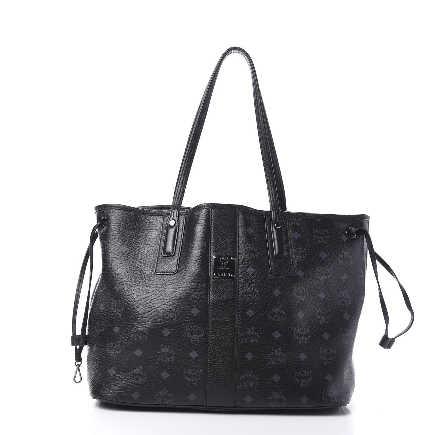 Visetos Medium Liz Reversible Shopper Tote Black