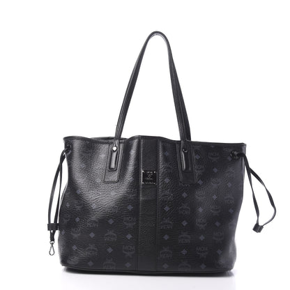 MCM Visetos Medium Liz Reversible Shopper Tote Black 2 of 18