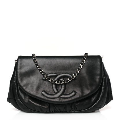 Chanel Lambskin Half Moon Wallet On Chain WOC Black 1 of 10