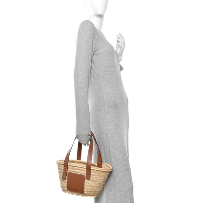 Loewe Raffia Basket Tote Bag Natural Tan 2 of 10
