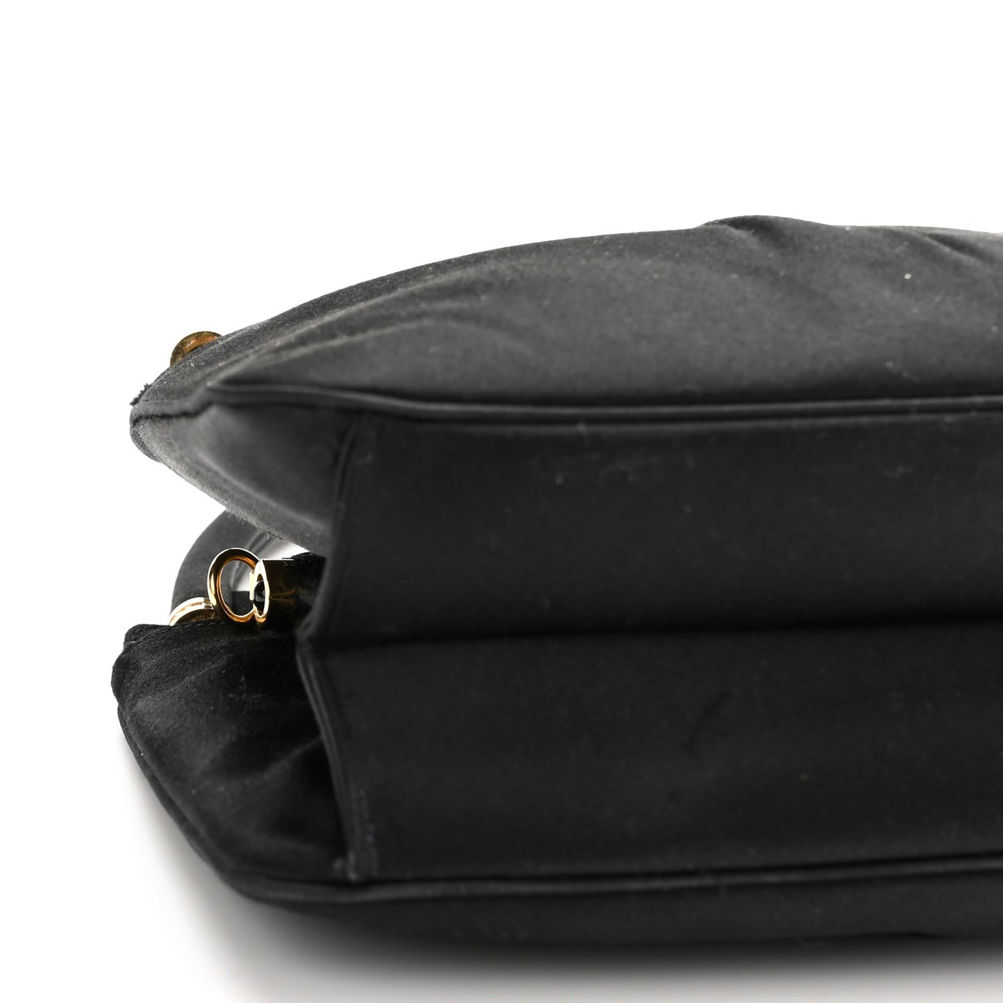 Swarovski Crystal Satin Evening Bag Black