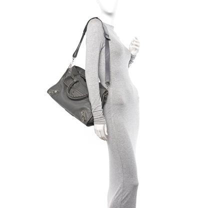 Balenciaga Chevre Silver Metallic Edge Hardware City Gris Acier 2 of 15