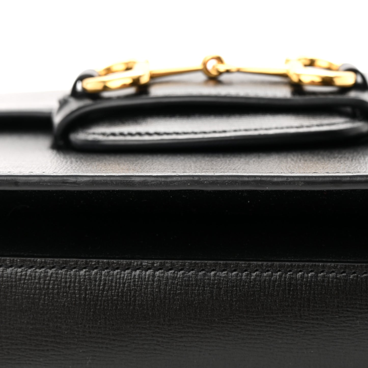 Azalea Calfskin Horsebit 1955 Shoulder Bag Black