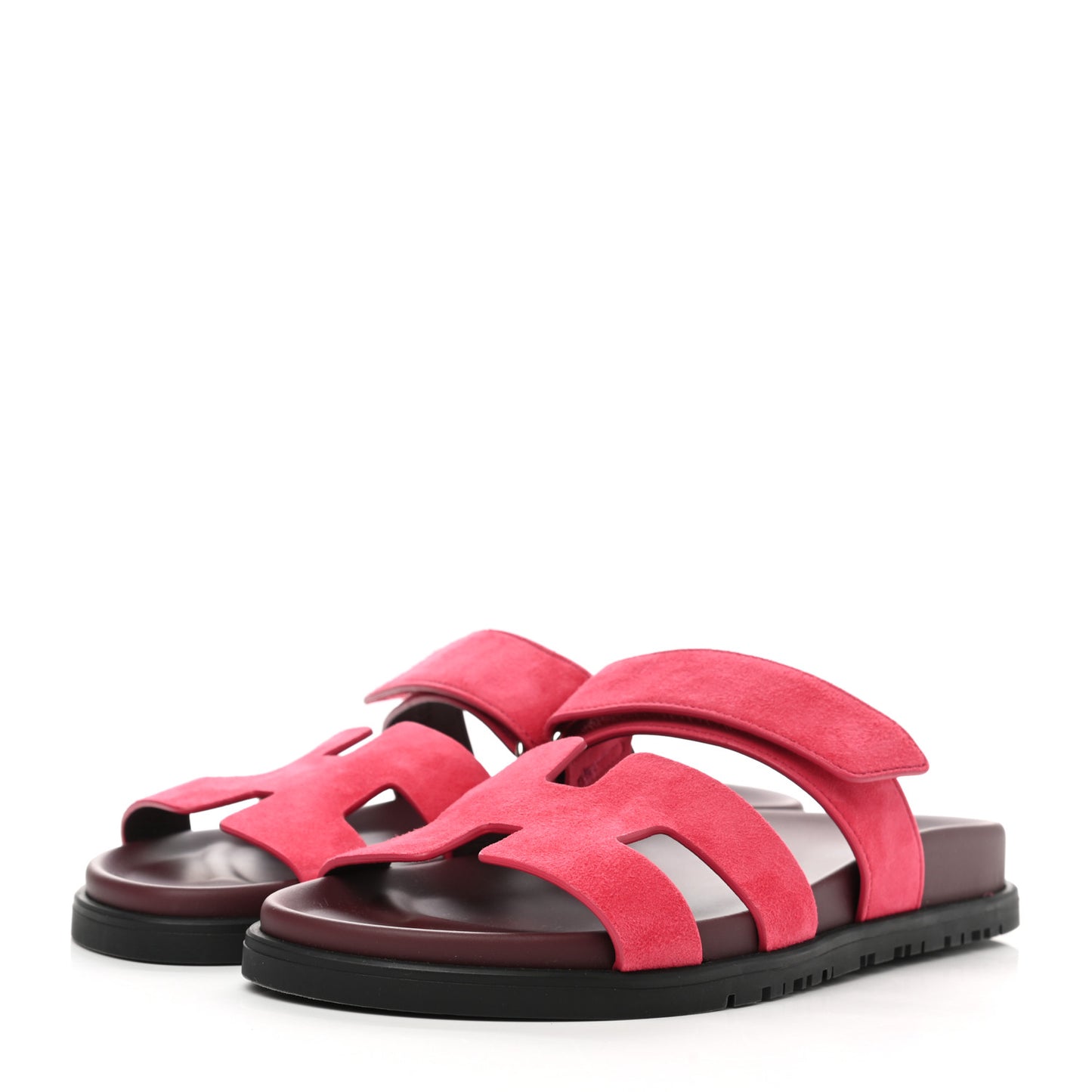 Suede Goatskin Womens Chypre Sandals 36 Rouge Marsala