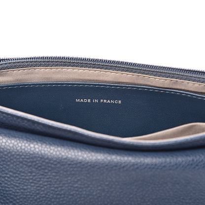 Chanel Caviar Half Moon Wallet On Chain WOC Blue 8 of 13