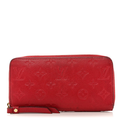Louis Vuitton Empreinte Zippy Wallet Scarlet 1 of 11