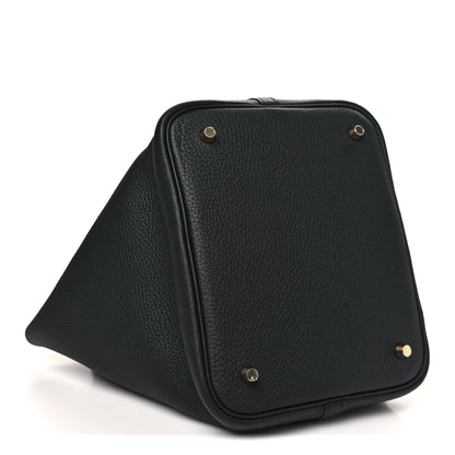 Hermes Taurillon Clemence Picotin Lock 22 MM Black 4 of 10