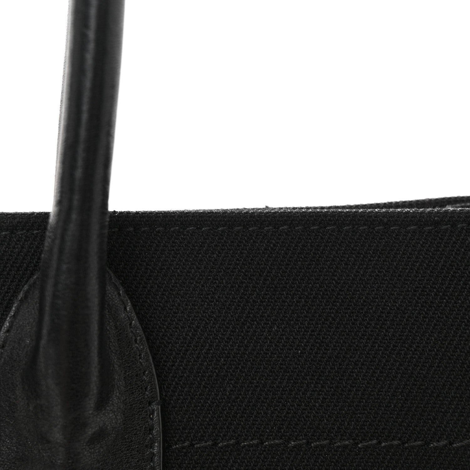Saint Laurent Linen Calfskin Rive Gauche Tote Black 12 of 12