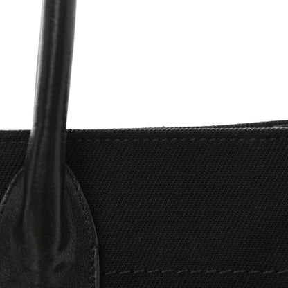 Saint Laurent Linen Calfskin Rive Gauche Tote Black 12 of 12