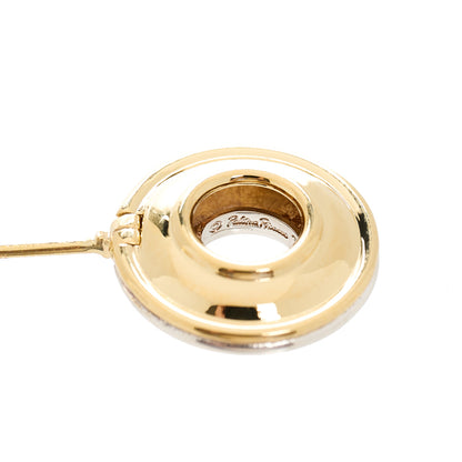 Tiffany Sterling Silver 18K Yellow Gold Paloma Picasso Magic Disc Earrings 9 of 11
