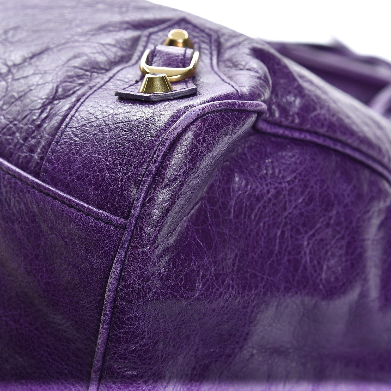 Balenciaga Agneau Classic Gold Hardware Velo Dark Violet 10 of 12