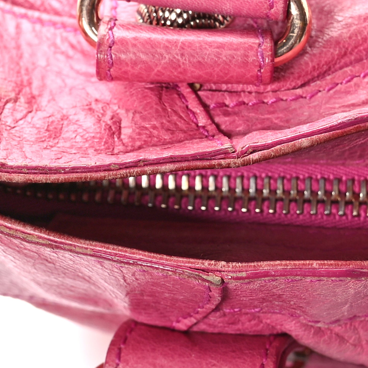 Agneau Giant 21 Rose Gold Hardware City Cyclamen Fucsia