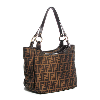 Fendi Zucca Small Chef Shopping Tote Tobacco 3 of 10