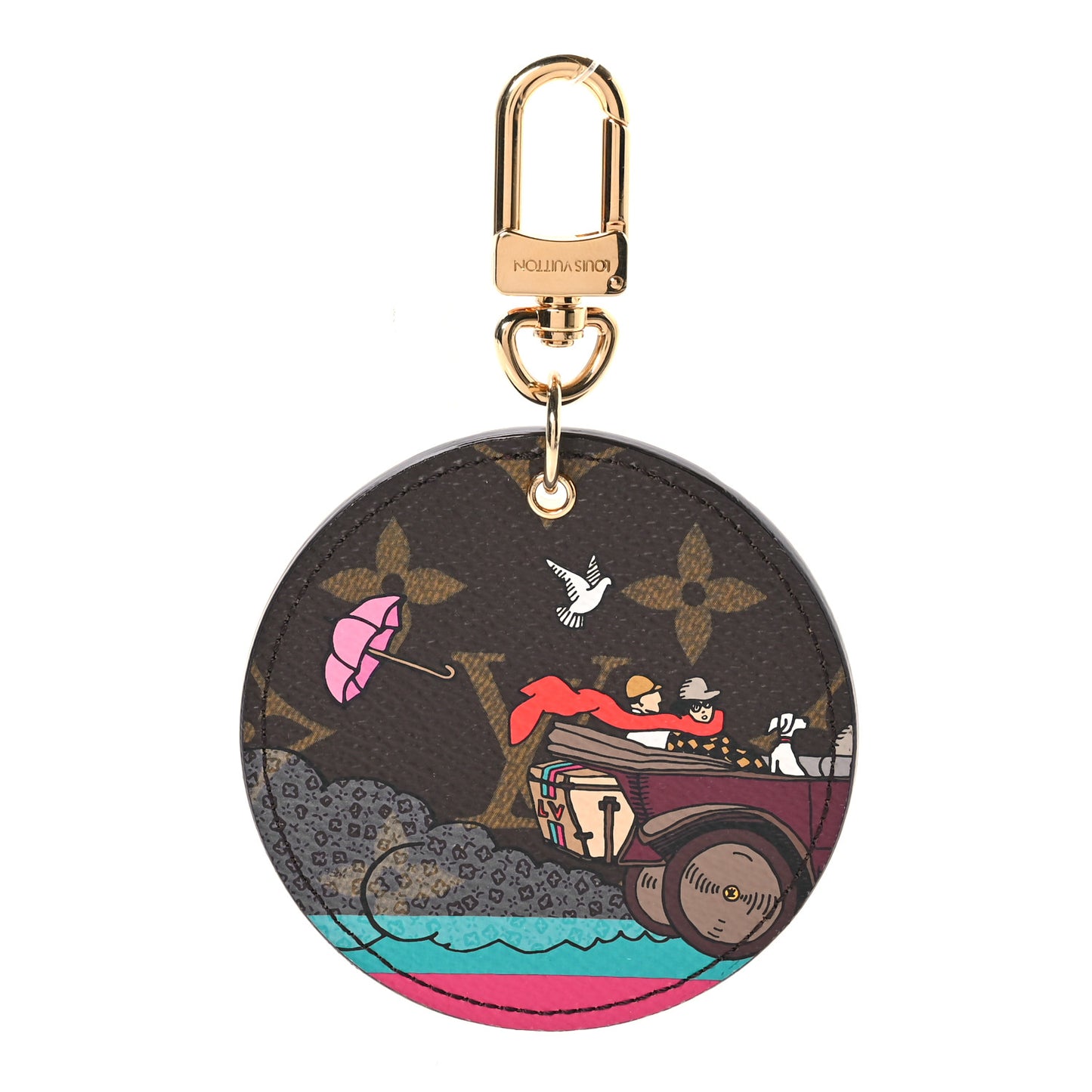 Monogram 2015 Christmas Animation Bag Charm Key Ring