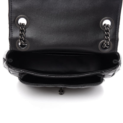 Mulberry Shiny Calfskin Quilted Mini Darley Shoulder Bag Black 6 of 11