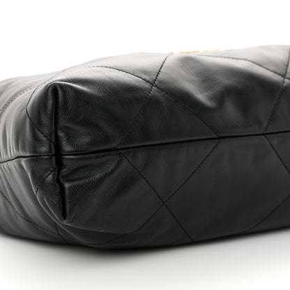 Chanel Shiny Calfskin Quilted Chanel 22 Black 10 of 11