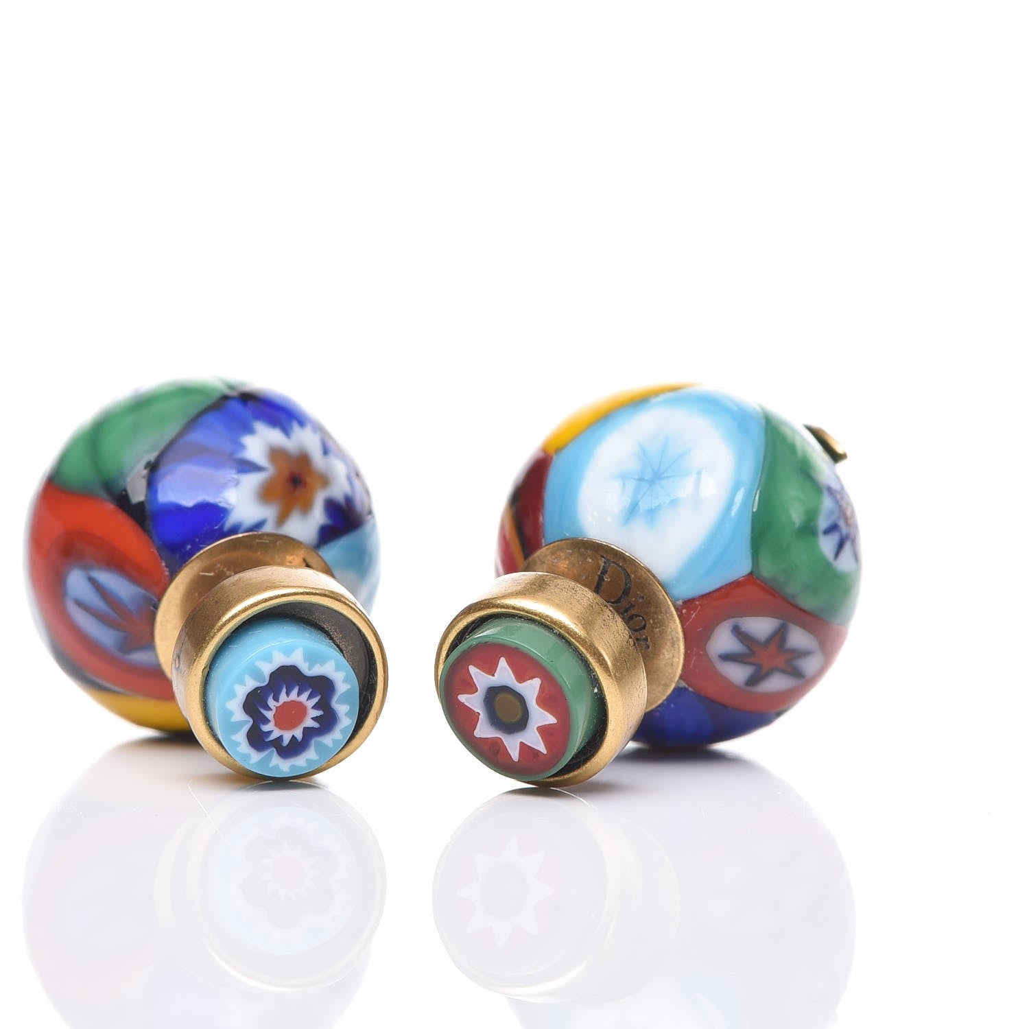 Christian Dior Printed Mise En Dior Tribal Earrings Multicolor 4 of 5