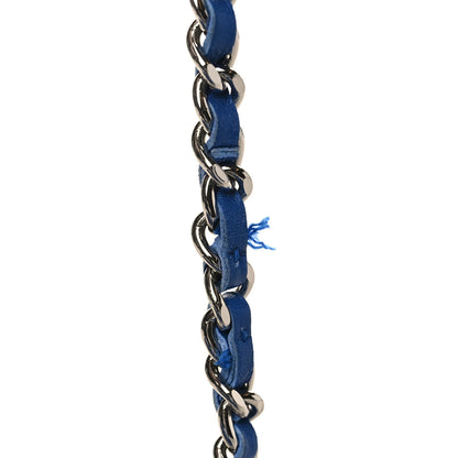 Chanel Patent Quilted Wallet On Chain WOC Dark Blue 11 of 12