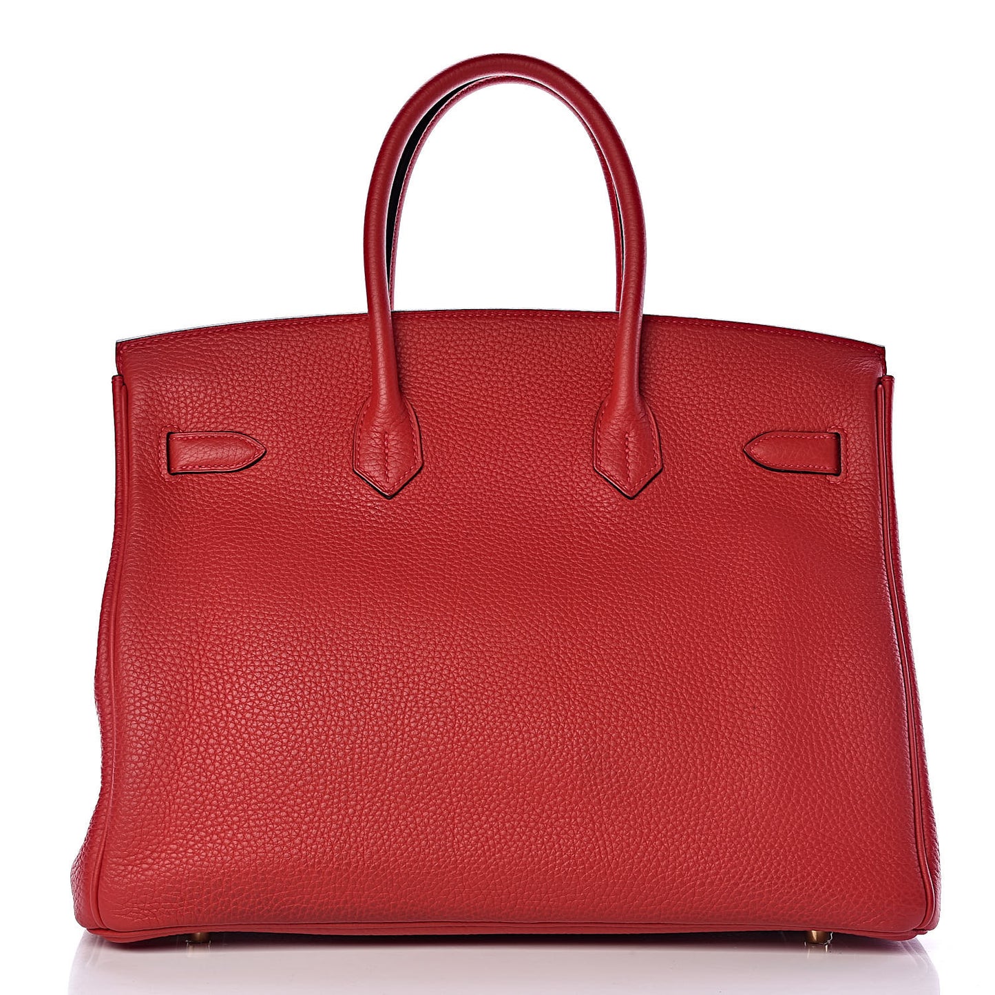 Taurillon Clemence Horseshoe Birkin 35 Rouge Casaque Black