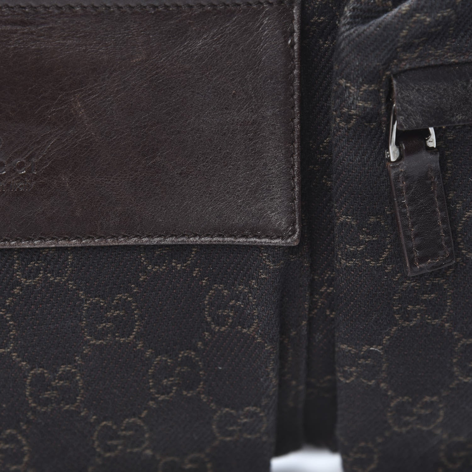 Gucci GG Monogram Double Pocket Belt Bag Black 12 of 12