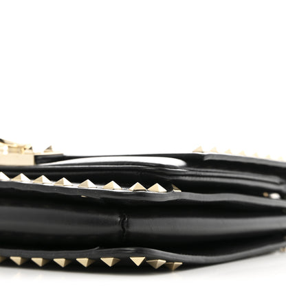 Valentino Garavani Vitello Rockstud Top Handle Shoulder Bag Black 9 of 10