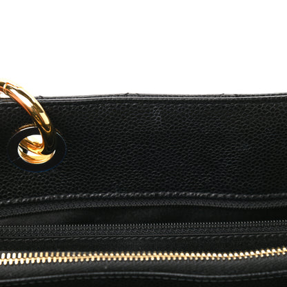 Chanel Caviar Quilted Grand Shopping Tote GST Black 12 of 13