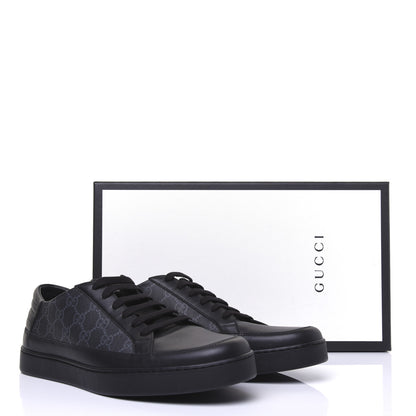 Gucci GG Supreme Monogram Mens Low Top Sneakers 11 Black 12 of 12