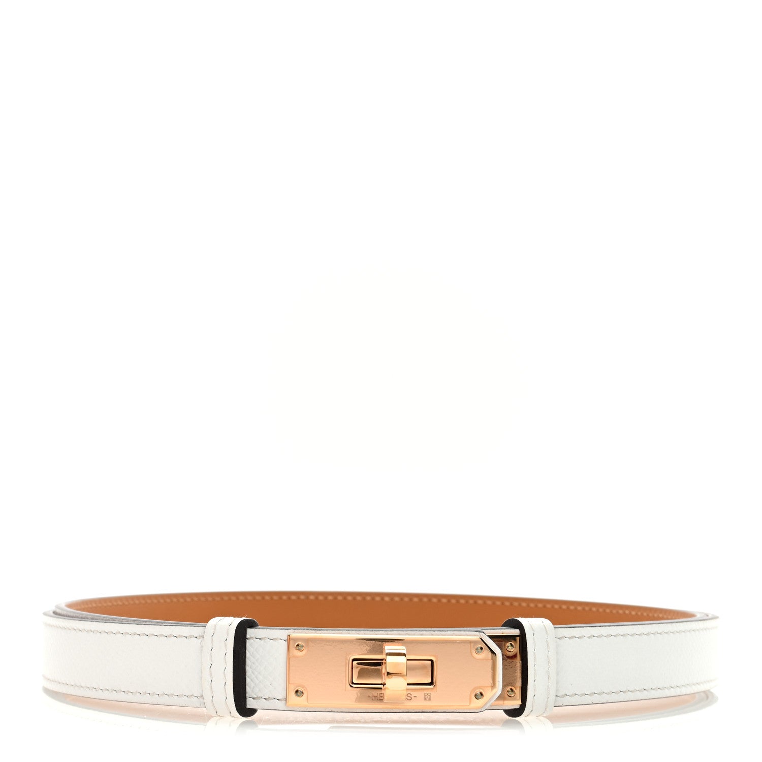 Hermes Epsom Kelly Belt White 1 of 4