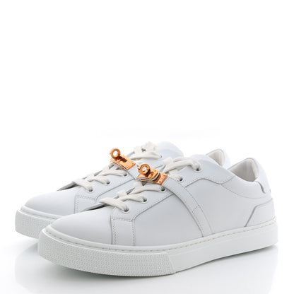 Hermes Calfskin Day Sneakers 38 White 4 of 9