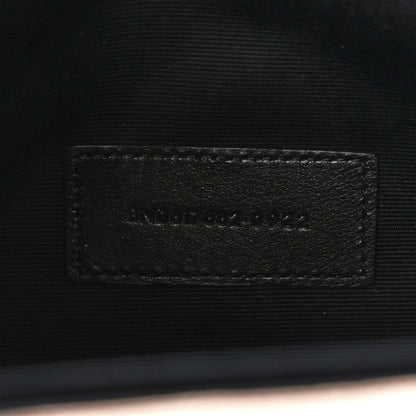 Saint Laurent Grain De Poudre Matelasse Chevron Monogram Envelope Clutch Dark Beige 7 of 11